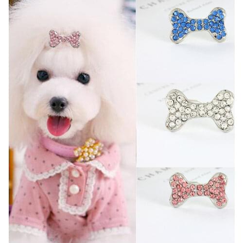 Pet Lovely Hairpins Dog Accessories Pet Dog Bows Hair Clips for Puppy Dogs Cat Yorkie Teddy Dog Hair Grooming Pet Hair Decor