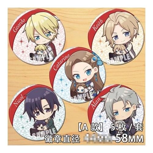 My Next Life as a Villainess: All Routes Lead to Doom! Badge Cosplay Cartoon Button Brooch Pin Emblem Backpacks Decor Gift Anime