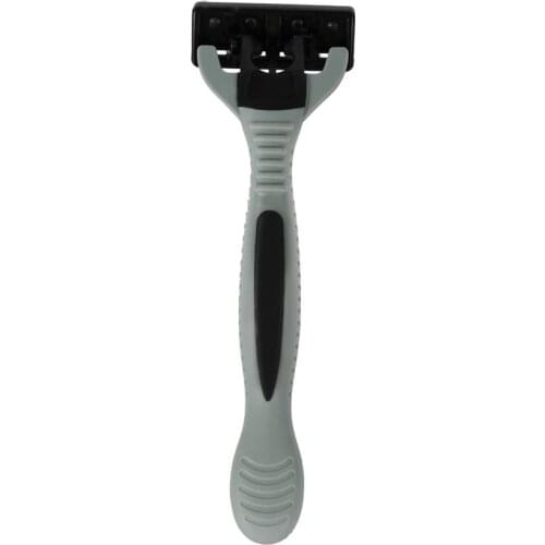 1+4 Combo Set Men Safety Traditional Classic 6 Layers Shaving Hair Blade Razor Manual Stainless Steel Shaving Hair Blade