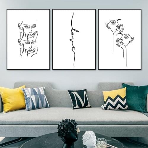 Nordic Moody Art Canvas Painting Boredom Posters And Prints Love Quote Landscape Wall Pictures For Living Room Decor