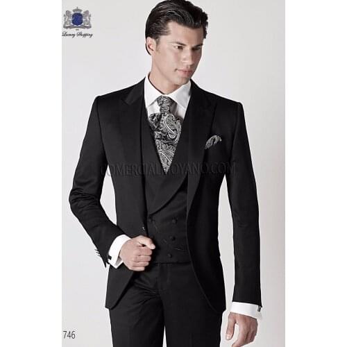 New Arrival Two Buttons Royal Blue Groom Tuxedos Notch Lapel Groomsmen Men Blazers 3 pieces Suits (Jacket+Pants+Vest+Tie)NO:319