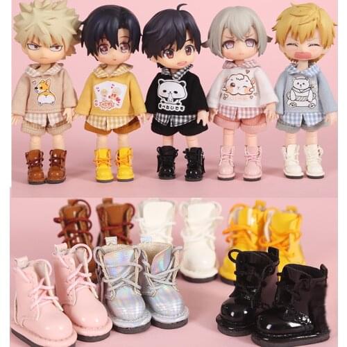 Obitsu11 clothes accessories obitsu11 shoes ob11 High boots Fashion wild Leisure Cute lovely Leather boots