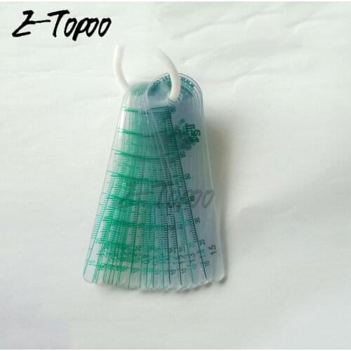 0.05-1.5mm Thickness Plastic Feeler Gauge Gap Filler Measuring Tool with PVC sheet