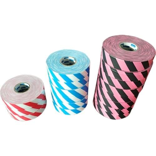 Striated Printing Flagging Tape PVC Non Adhesive Ribbon Agriculture Marking Ribbon In Stock Guangdong Factory Sales Directly