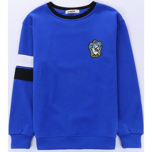 Harried Co-Branded Potter Series Stitching Letter Embroidered Loose Couple Sweatshirt