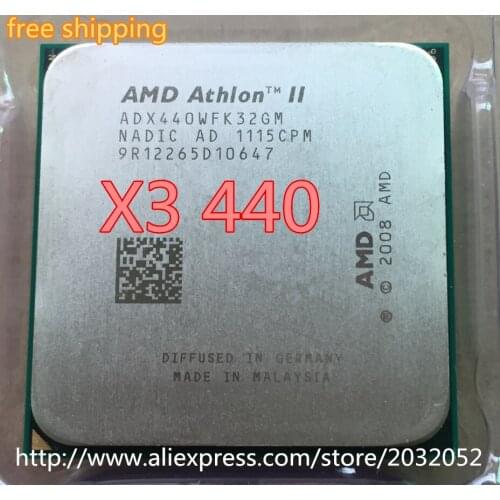 AMD Athlon II X3 440 processor 3.0GHz/1.5MB L2 Cache /Socket AM3(working 100% Free Shipping)