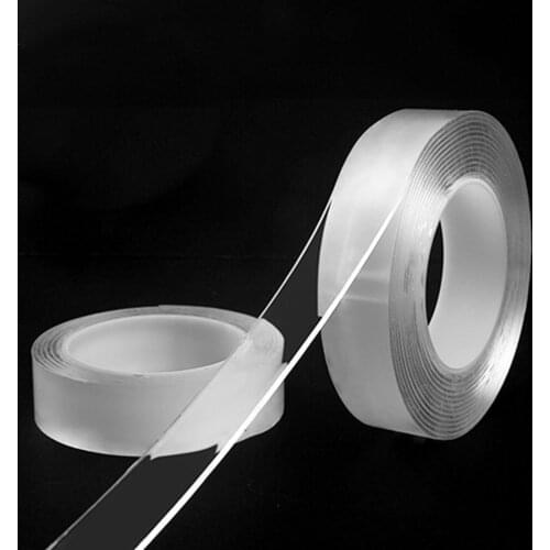 Transparent Seamless double-sided tape washable reusable double-sided adhesive glue removable clean glue household