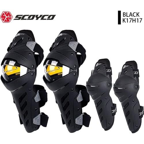 Scoyco K17H17 Motorcycle Knee Pads Motocross Off-road Knee Guard Protective Gear Wearable Motocross Elbow Pads+Knee Pads