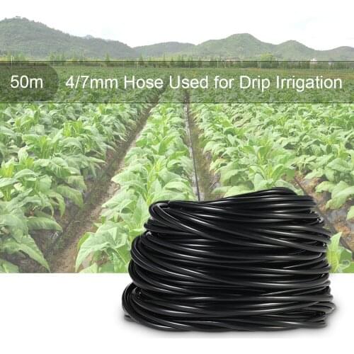 4/7mm 20/50m Watering Hose Garden Tubing Hose Micro Irrigation Hose Plant Watering Pots Drip Irrigation Sprinkler Connector Tube