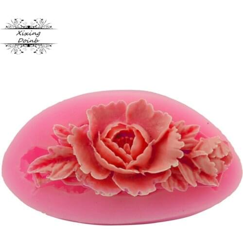 DIY Flower Silicone Mold Chocolate Fondant Cake Leaves Sugarcraft Baking Decorating Tools