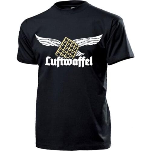 Humor Funny Luftwaffe Air Force Waffle Old German T-Shirt. Summer Cotton O-Neck Short Sleeve Mens T Shirt New S-3XL
