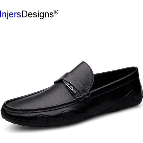 Loafers New Arrival Black&Brown Driving Shoes Men Genuine Leather Zapatos De Hombre Breathable Flats Shoes Soft Casual Men Shoes