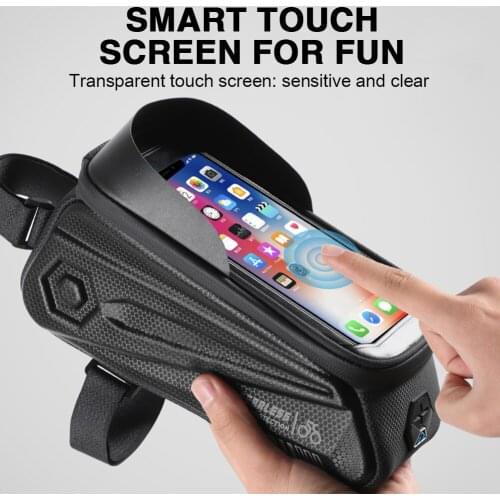 WEST BIKING Bicycle Cycling Bags MTB Bike Front Frame Waterproof Storage Pouch MTB Bag Pack Bicycle Accessories