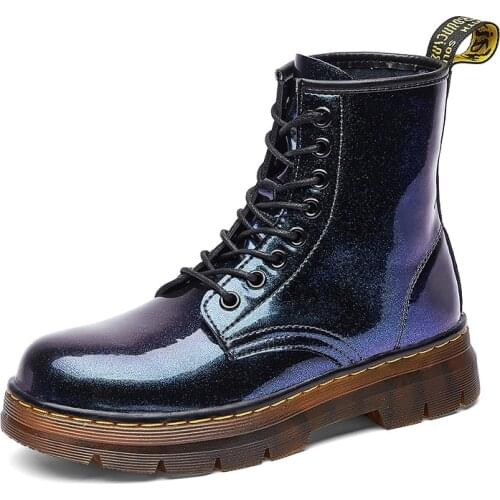 "Women 's Martin boots the girl joker leather tooling boots leather thick soles Ms. Martin recreational leather shoes work boots