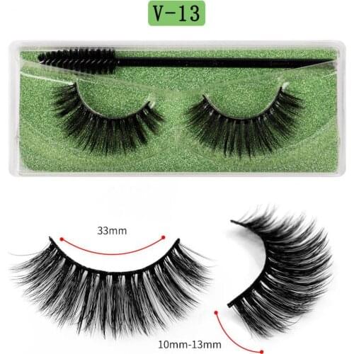 1 Pair Fake Eyelashes Three-dimensional Fashion Portable Artificial Eyelashes for Woman Accessories