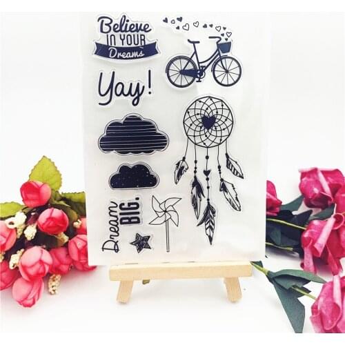 11*16CM Hot selling chimes alphabet transparent clear stamp / silicone seal roller stamp DIY scrapbook album / card production