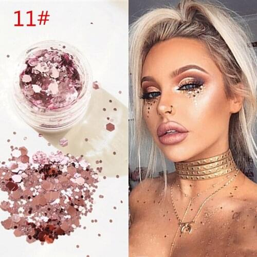 12 Colors Nail Art Diamond Eyeshadow Sequins Shimmer Glitter Gel Mermaid Sequins Powder For Face Eye Body Makeup Party Cosmetics