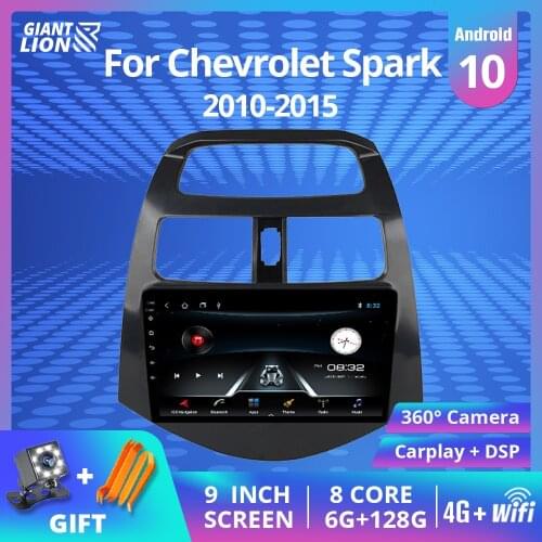 2din Android 9.0 Car Radio For Chevrolet Spark 2010-2015 Multimedia Video Player Navigation Bluetooth 2Din Car DVD Player