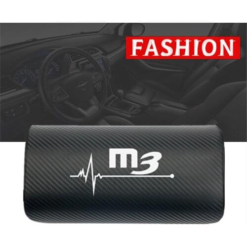 Car neck pillows both side pu leather single headrest case for Mazda M3 M6 CX 5 CX-5 CX3 Atenza Accessories Car Styling