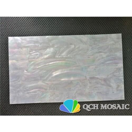 White freshwater shell laminate sheet for musical instrument and wood inlay qch114 0.2mm thickness