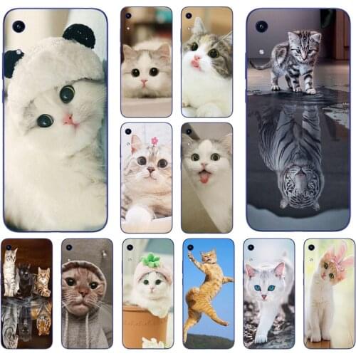 90AA Cat cute Silicone TPU Protective Cover Phone Case On Case For Huawei Honor 8A 8S 9A Prime 10i 20i Case Soft