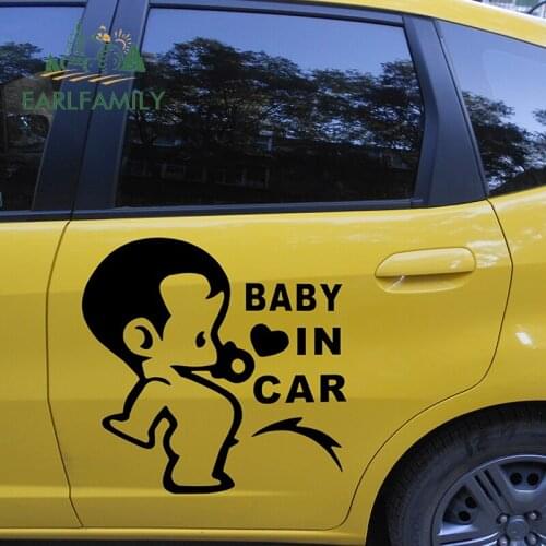 Earlfamily Stickers Baby In The Car