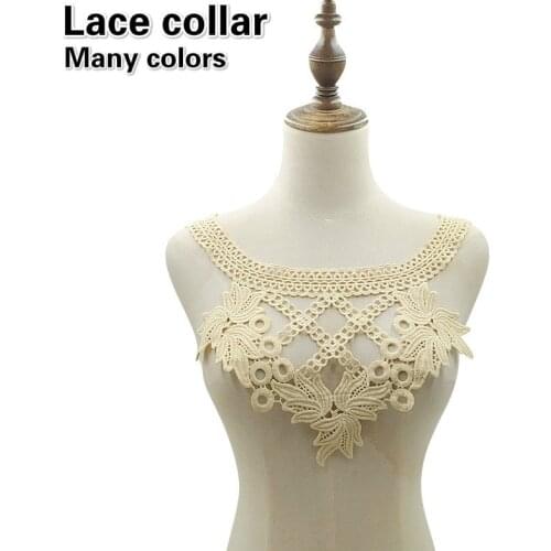 Exquisite Water-soluble Embroidery Lace Collar Ladies Cheongsam Pajamas Applique Passion Sexy Underwear DIY Decorative Fabric