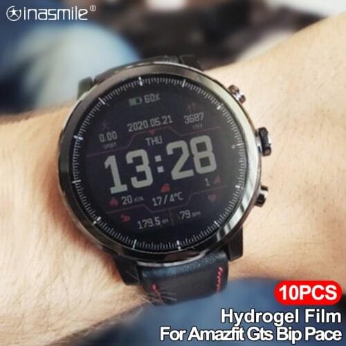 5/10 Pcs TPU Soft Film for Xiaomi Huami Amazfit Gts Bip S Lite Screen Protector for Amazfit Pace Gtr 42mm 47mm Stratos Verge