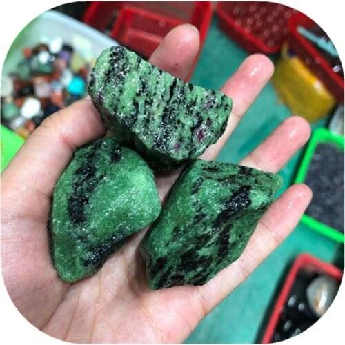 Natural Ruby Zoisite Raw Stones Crystals Healing Gemstones For Decoration