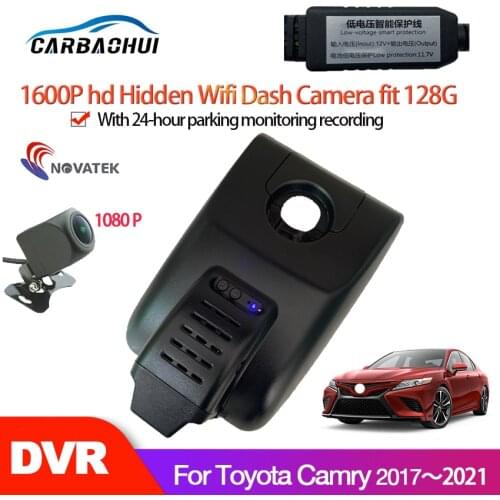 NEW ! Car DVR Wifi Video Recorder Dash Cam Camera For Toyota Camry 2017 2018～2020 2021 Night vision full hd 1600P high quality