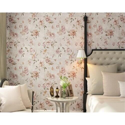 Beibehang papel de parede American Village Pastoral Large Non wovens Warm Retro Living Bedroom Full House Background Wallpaper