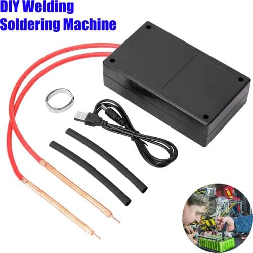 Portable DIY Mini Spot Welder Machine Handheld 18650 Battery Various Welding Power Supply with a welding pen 10AWG silicone wire