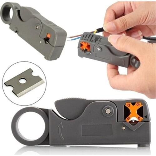 Practical Automatic Double Blades Stripping Pliers Wire Stripper Cutter Wire Cable Tools Wire Stripper Tools