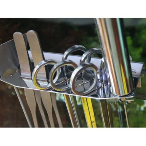 Stainless Steel Aquarium Plant Tools Storage Rack Holder For Tweezer Scissor Tool Fish Tank Water Grass Cleaning Tool Holder