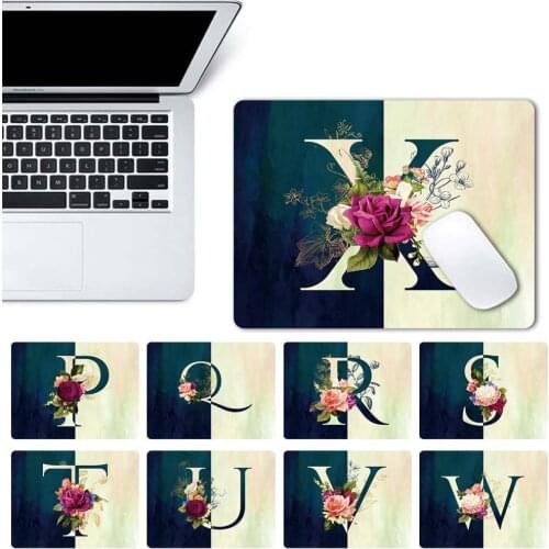 Universal Waterproof Mousepad for Gaming Laptop Computer Desk Mat Mouse Pad Letter Pattern Office Desk Accessories