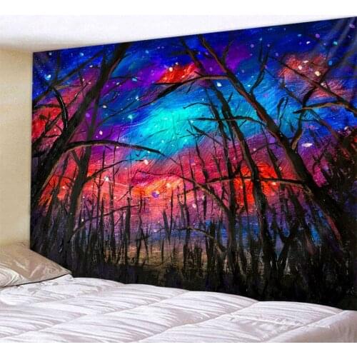 Universe starry sky background tapestry hippie bohemian tapestry wall covering yoga mat beach mat home backdrop wall decoration
