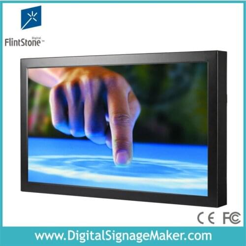High quality 21.5inch touch screen HD lcd digital advertising video poster indoor lcd Ad poster with ir motion sensor and timer