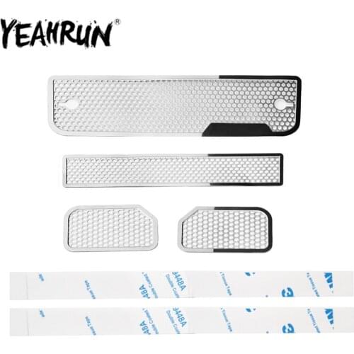 YEAHRUN RC Car Front Metal Grille Mesh Grille Intake Grille Cover for 1/10 TRAXXAS TRX-6 TRX6 RC Crawler Car Decoration Parts