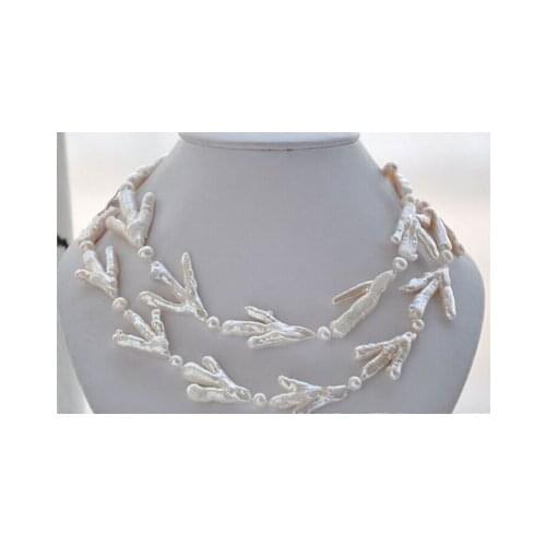 Z5846 38" 40mm WHITE BAROQUE chicken toe round freshwater PEARL NECKLACE Factory Wholesale price Women Gift word Jewelry