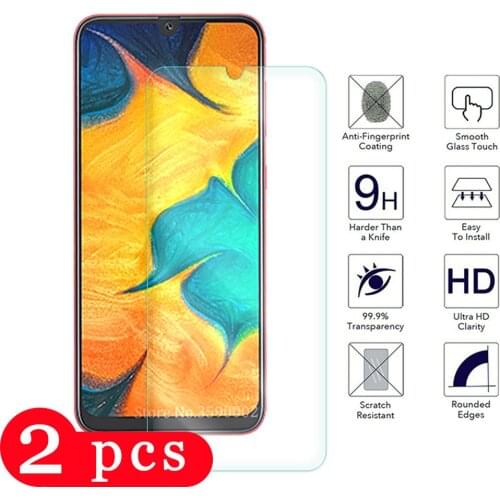 2Pcs protective galss for samsaung galaxy A10 A10S A20 A20E A30 A40 tempered glass A50 A60 A70 A80 A90 phone screen protector