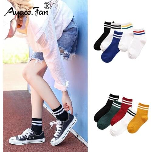 2019 Harajuku Funny Socks Women Various Colors Female Cute Sock Womens Preppy Students Females Korean Style Trendy Ladies Socks