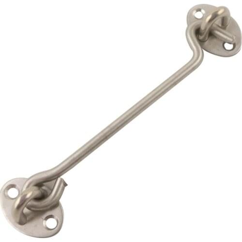 2pcs 6inch Cabin Hook Stainless Steel Cabinet Door Window Stay Catch Eye