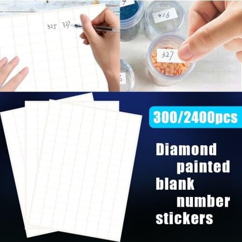 300/600/1200/2400 Diamond Painting Accessory Embroidery Tools stickers Diamond Classification Storage Distinguish Label Stickers
