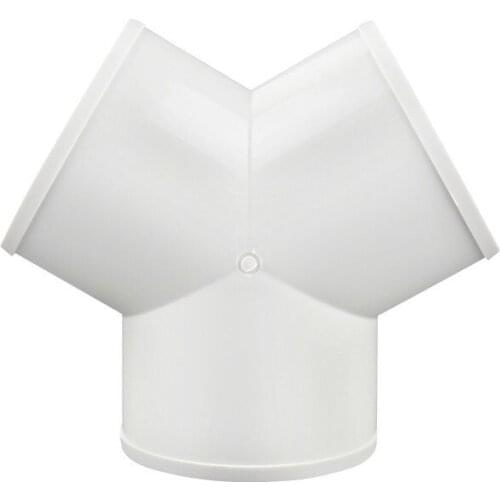 4/6/8inch Y Connector or T Duct Connector 3 Ways Splitter for Ventilation Tube Plastic Heating & Cooling Vents