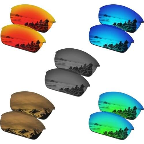SmartVLT 5 Pairs Polarized Sunglasses Replacement Lenses for Oakley Flak Jacket - 5 Colors