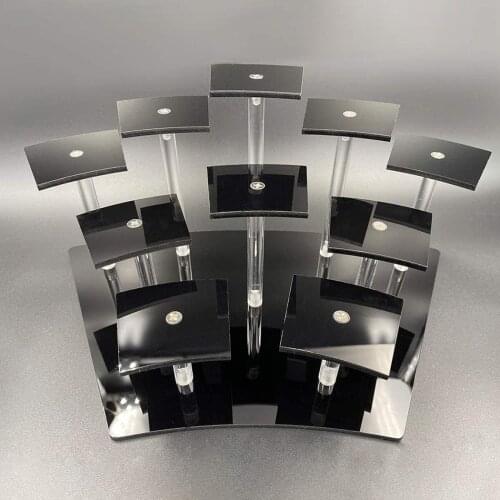 Acrylic Jewelry Display Stand Doll Figurine Rack Cake Dessert Storage Rack Ladder Shelf Home Organizer