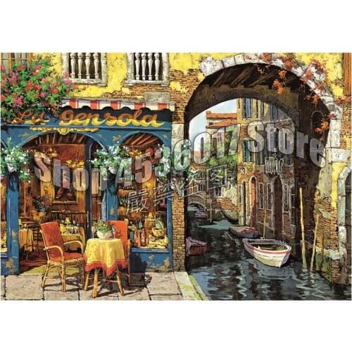 Diamond Embroidery Architecture Italy scenery Wall Art Diamond Painting Cross Stitch Full Rhinestone Mosaic home Decor Christmas
