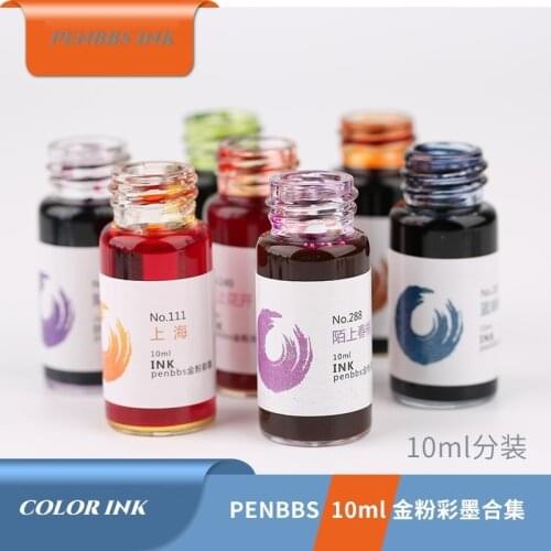 Penbbs Ink Gold /silver Powder Ink Fountain Pen Ink 10ml/bottle