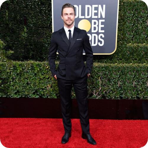 Black Men Suits Groomsmen Wedding Tuxedo for Mens Stage Blazer Peaked Lapel 2Piece Terno Slim Fit Masculino Costume Homme Party