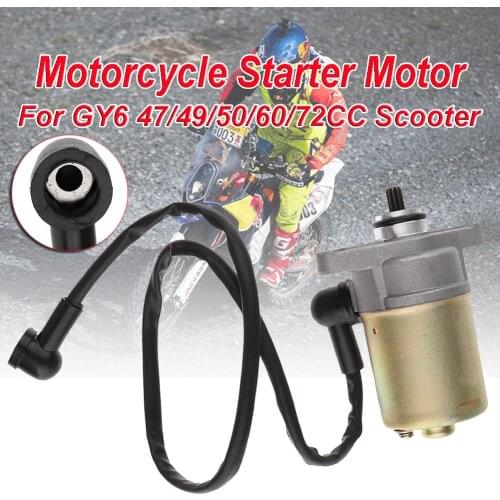 12V Motorfiets Start Motor Start Motor For GY6 47/49/50/60/72CC Scooter Moped ATV Quad 139QMB GY6 Go Cart ATV Accessories